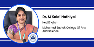 Dr. M Kalai Nathiyal, HOD- English